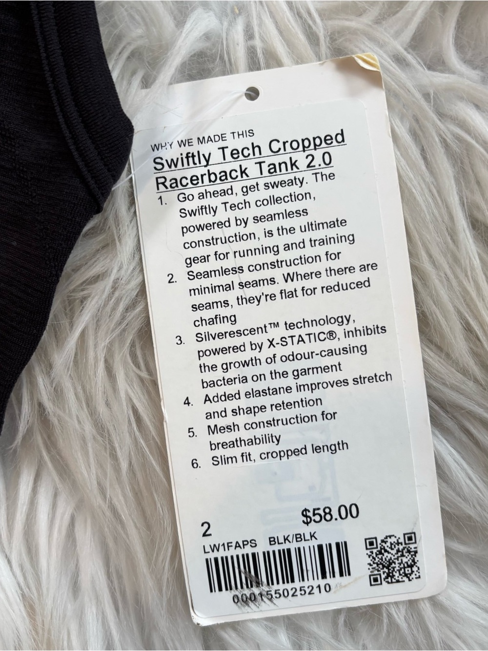 Lululemon Swiftly tech Racerback Crop - Picture 3 of 4